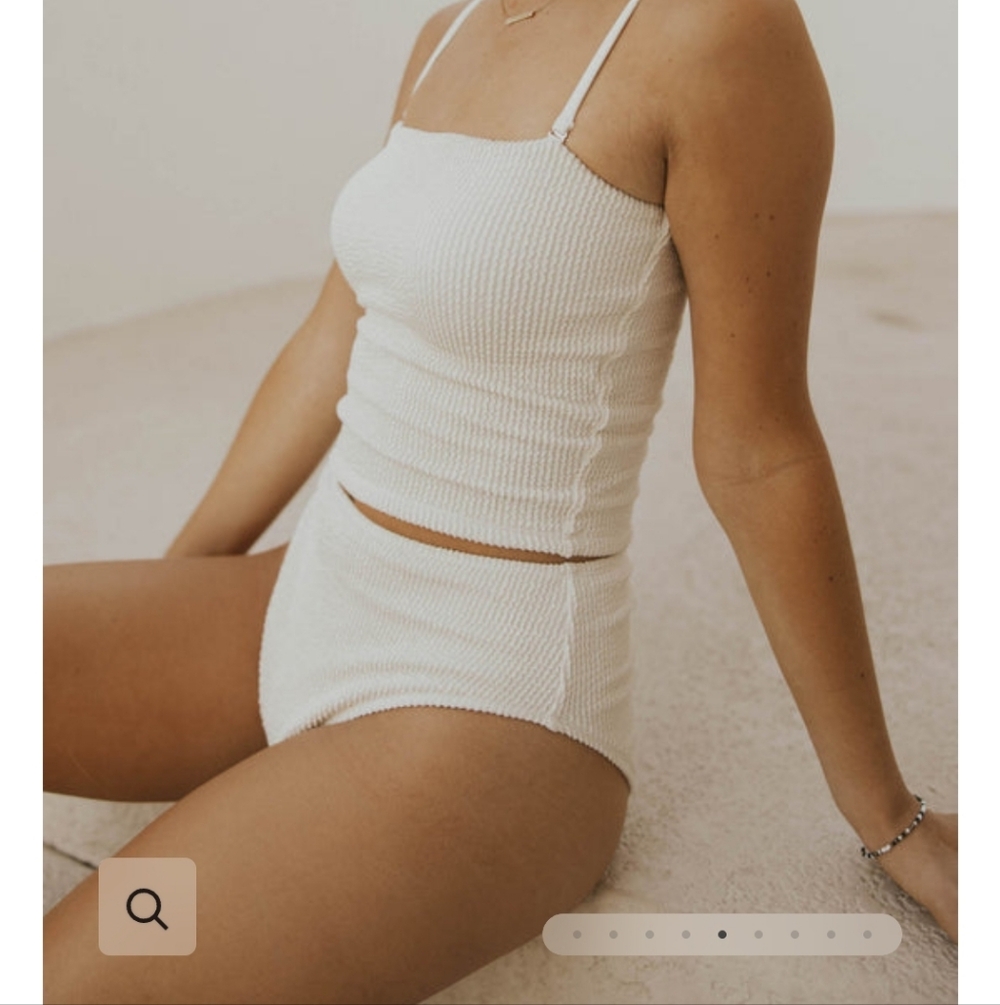 Women's Elegant Cream Geode Swimwear